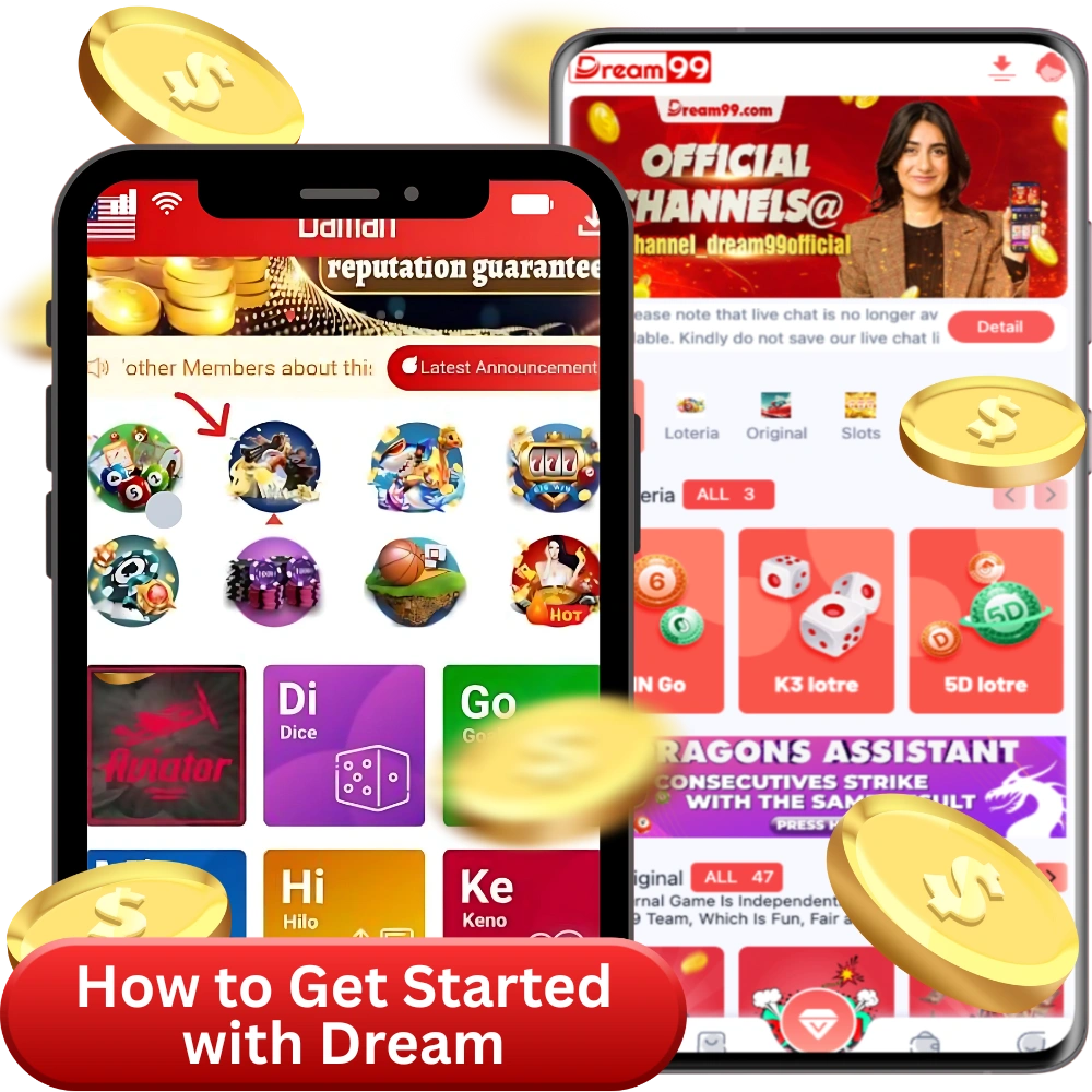 Dream99 App platform for online gaming, color prediction, and lottery games